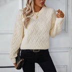 Solid Color Casual Sweater