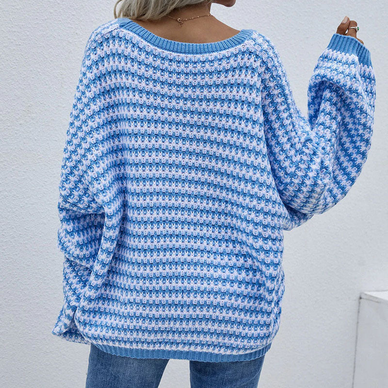 Casual Striped Knitted Sweater