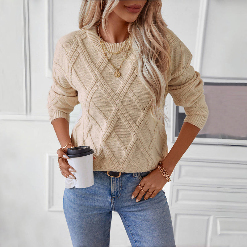 Solid Color Casual Sweater