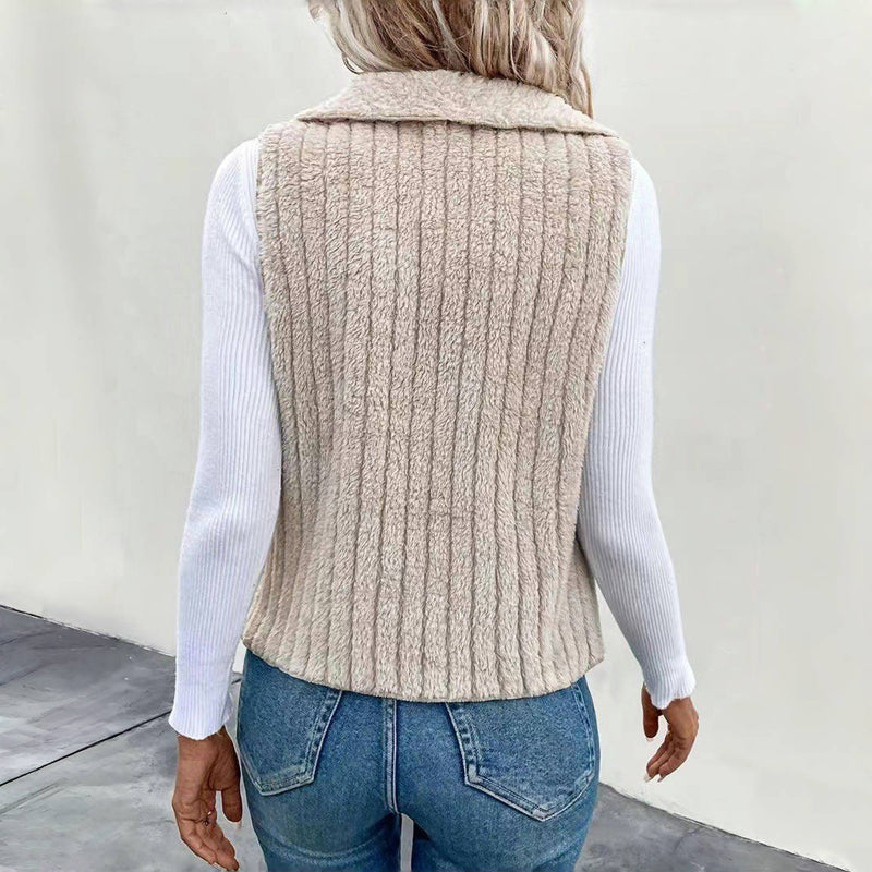 Casual Vest In Solid Color