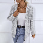 Casual Knitted Vest with Hood