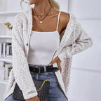 Casual Knitted Vest with Hood