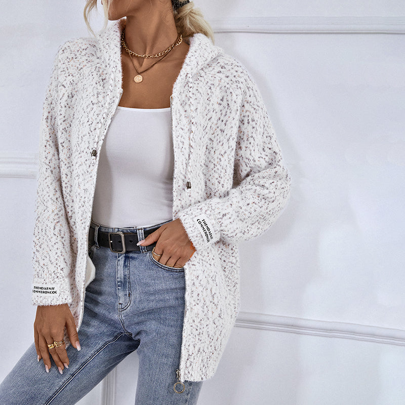 Casual Knitted Vest with Hood