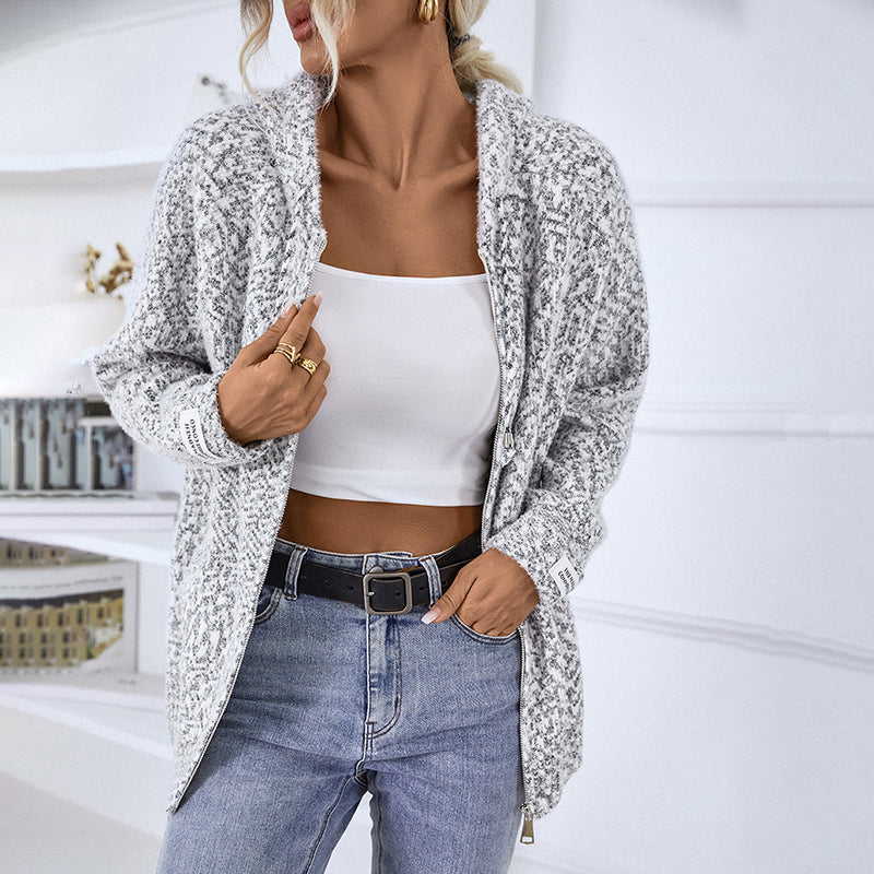 Casual Knitted Vest with Hood