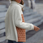 Patchwork Warm Plush Jacket