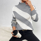 Casual Striped Knitted Sweater