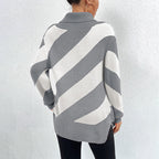Casual Striped Knitted Sweater