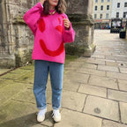 Smiley Casual Knitted Sweater
