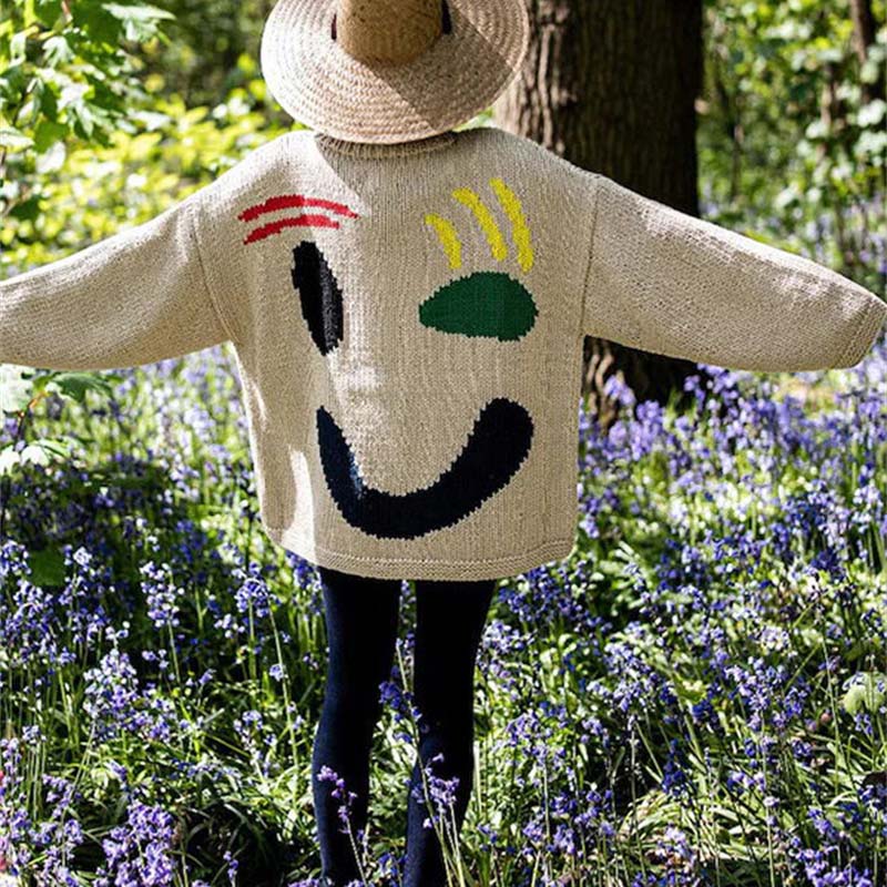 Smiley Casual Knitted Sweater