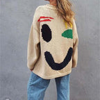 Smiley Casual Knitted Sweater