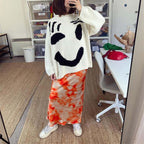 Smiley Casual Knitted Sweater