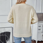 Casual Rainbow Knitted Sweater