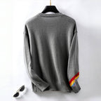 Casual Rainbow Knitted Sweater