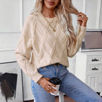 Solid Color Casual Sweater