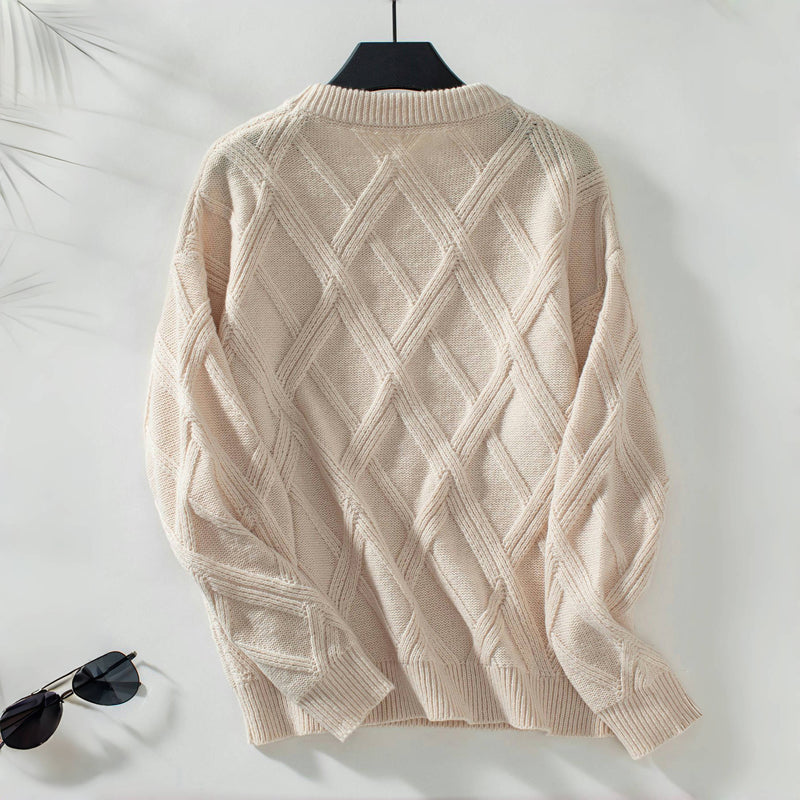 Solid Color Casual Sweater