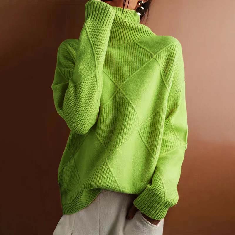 Casual Knitted Sweater in Solid Color