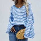 Casual Striped Knitted Sweater