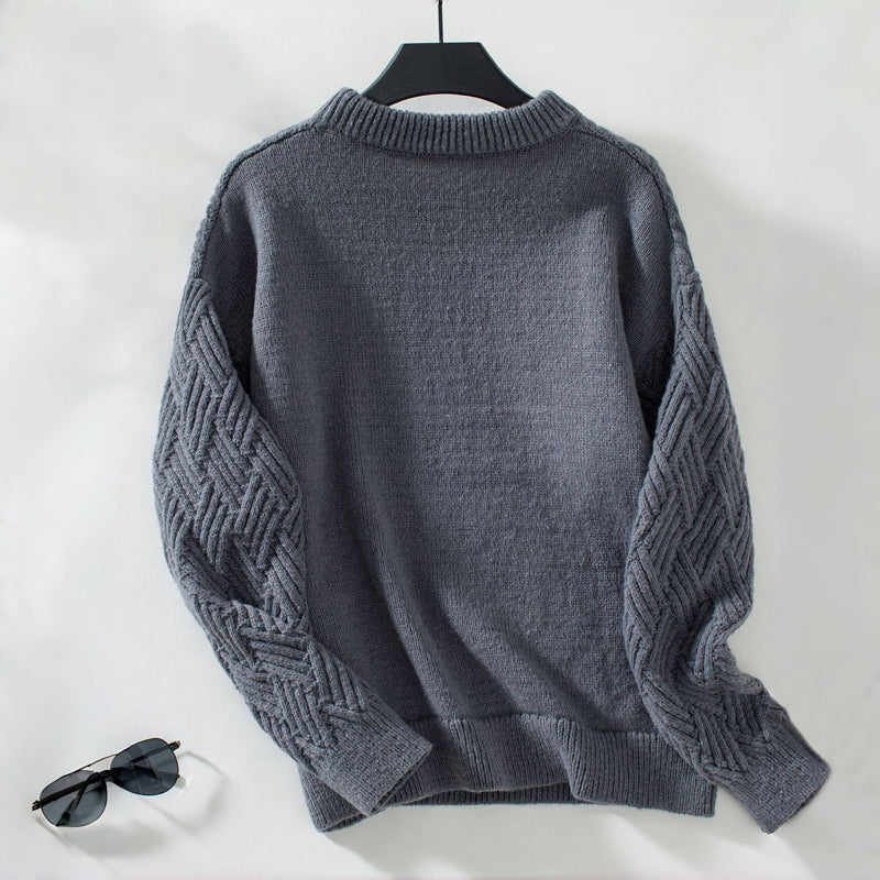Solid Color Casual Sweater