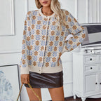 Vintage Flower Knitted Cardigan