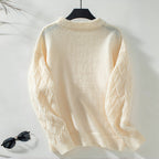 Solid Color Casual Sweater