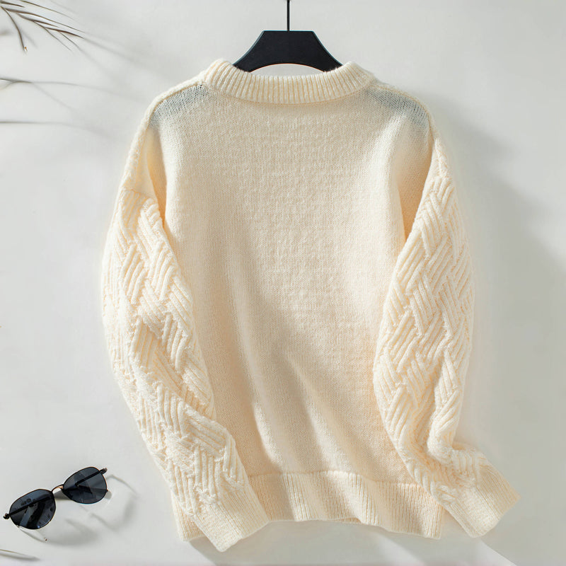 Solid Color Casual Sweater