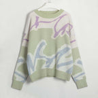 Casual Sweater with Color Blocks