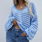 Casual Striped Knitted Sweater