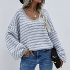 Casual Striped Knitted Sweater