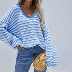 Casual Striped Knitted Sweater