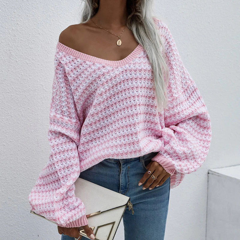Casual Striped Knitted Sweater