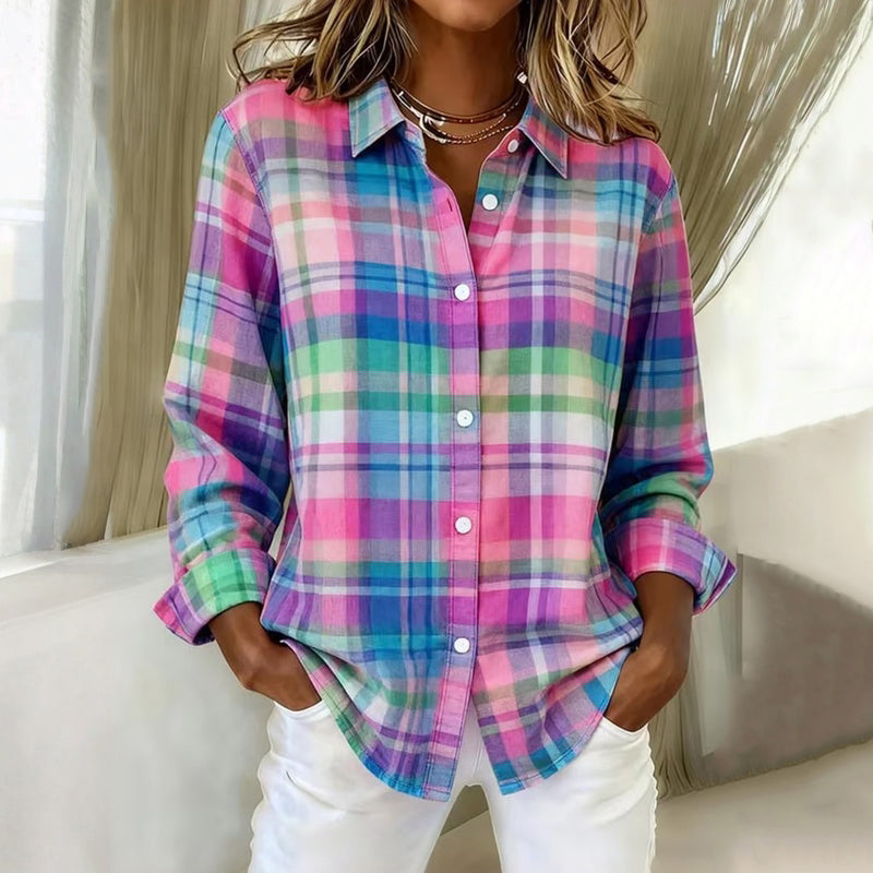 Colorful Checked Blouse