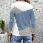 Casual T-Shirt with Color Blocks