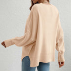 Casual Knitted Sweater in Solid Color