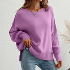 Casual Knitted Sweater in Solid Color