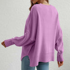 Casual Knitted Sweater in Solid Color