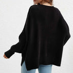 Casual Knitted Sweater in Solid Color