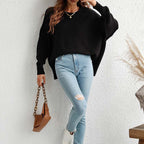 Casual Knitted Sweater in Solid Color