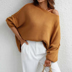 Casual Knitted Sweater in Solid Color