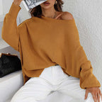 Casual Knitted Sweater in Solid Color