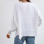 Casual Knitted Sweater in Solid Color