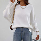 Casual Knitted Sweater in Solid Color
