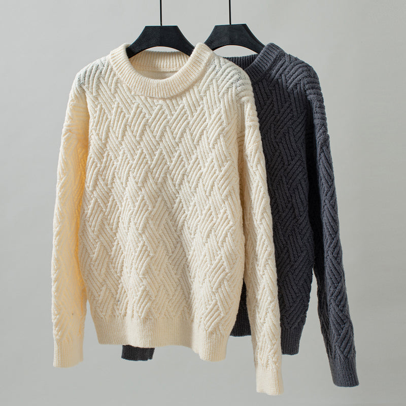 Solid Color Casual Sweater