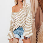Casual Striped Knitted Sweater