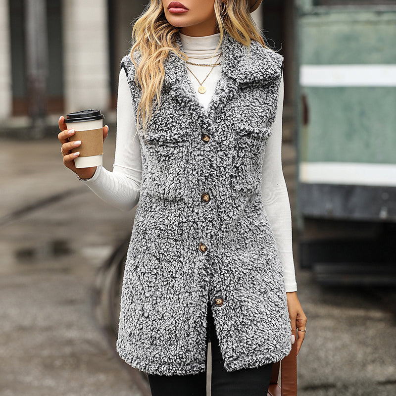 Casual Plush Vest