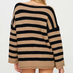 Casual Striped Knitted Sweater