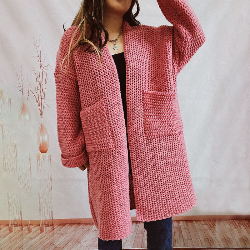 Solid Color Casual Knitted Vest