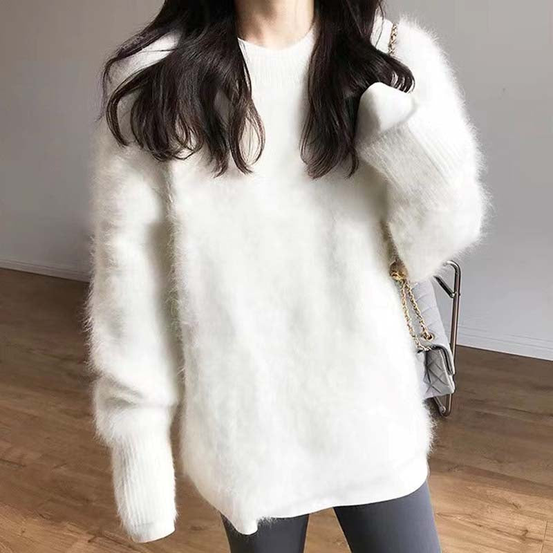 Solid Color Casual Sweater