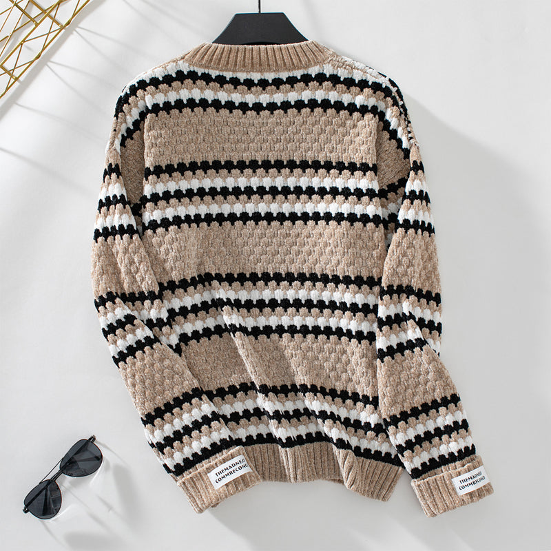 Casual Striped Knitted Sweater