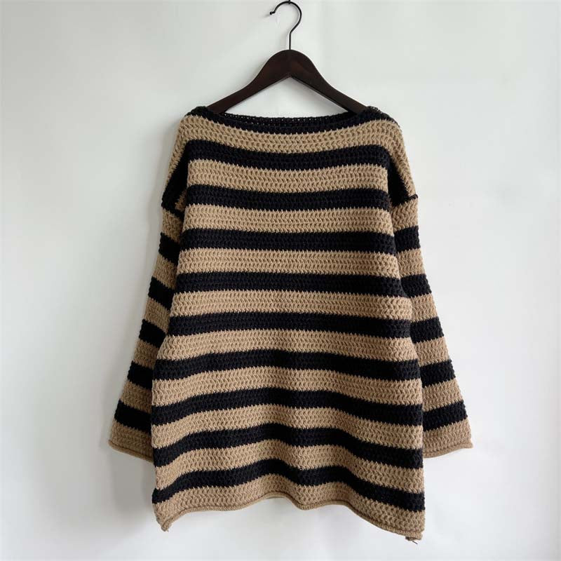 Casual Striped Knitted Sweater