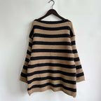 Casual Striped Knitted Sweater